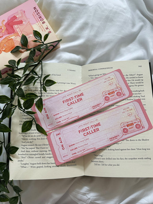 First-Time Caller Inspired Bookmark