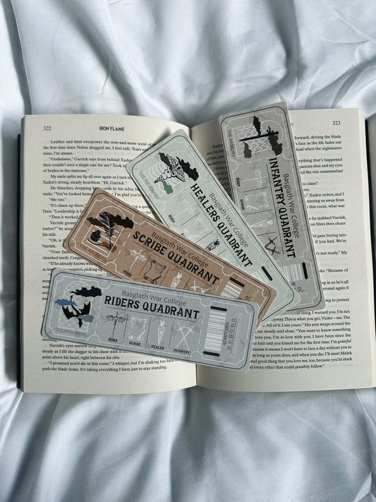 Fourth Wing Inspired Bookmarks