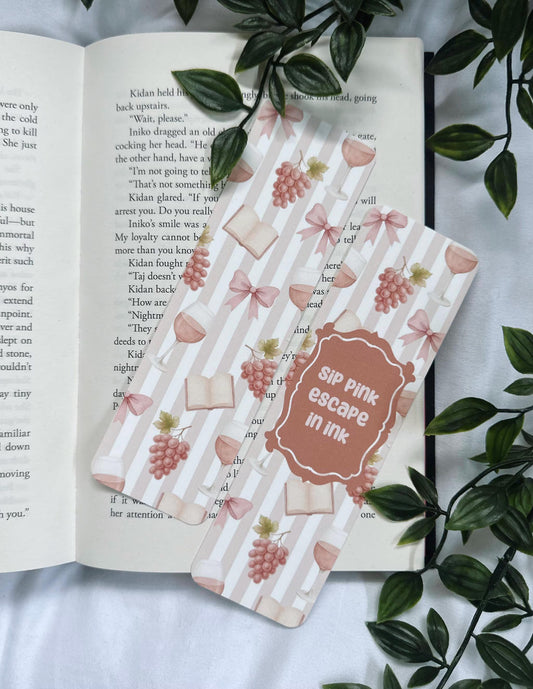 Wine and Dine Menu Bookmarks