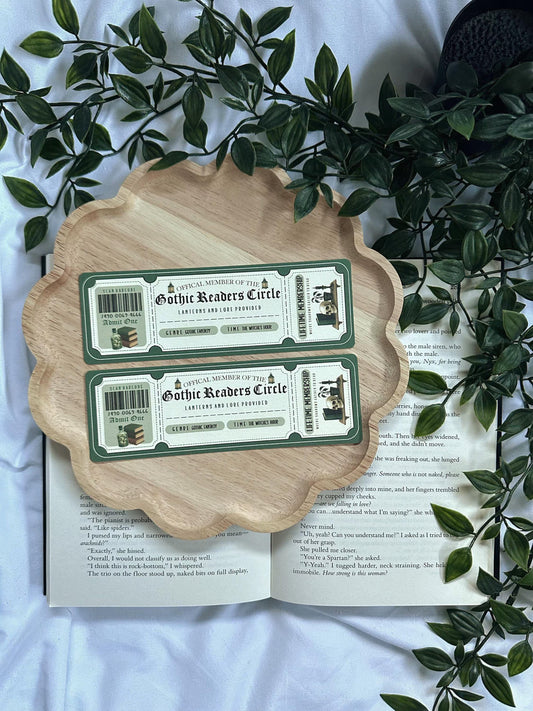 Genre Ticket-Style Bookmark