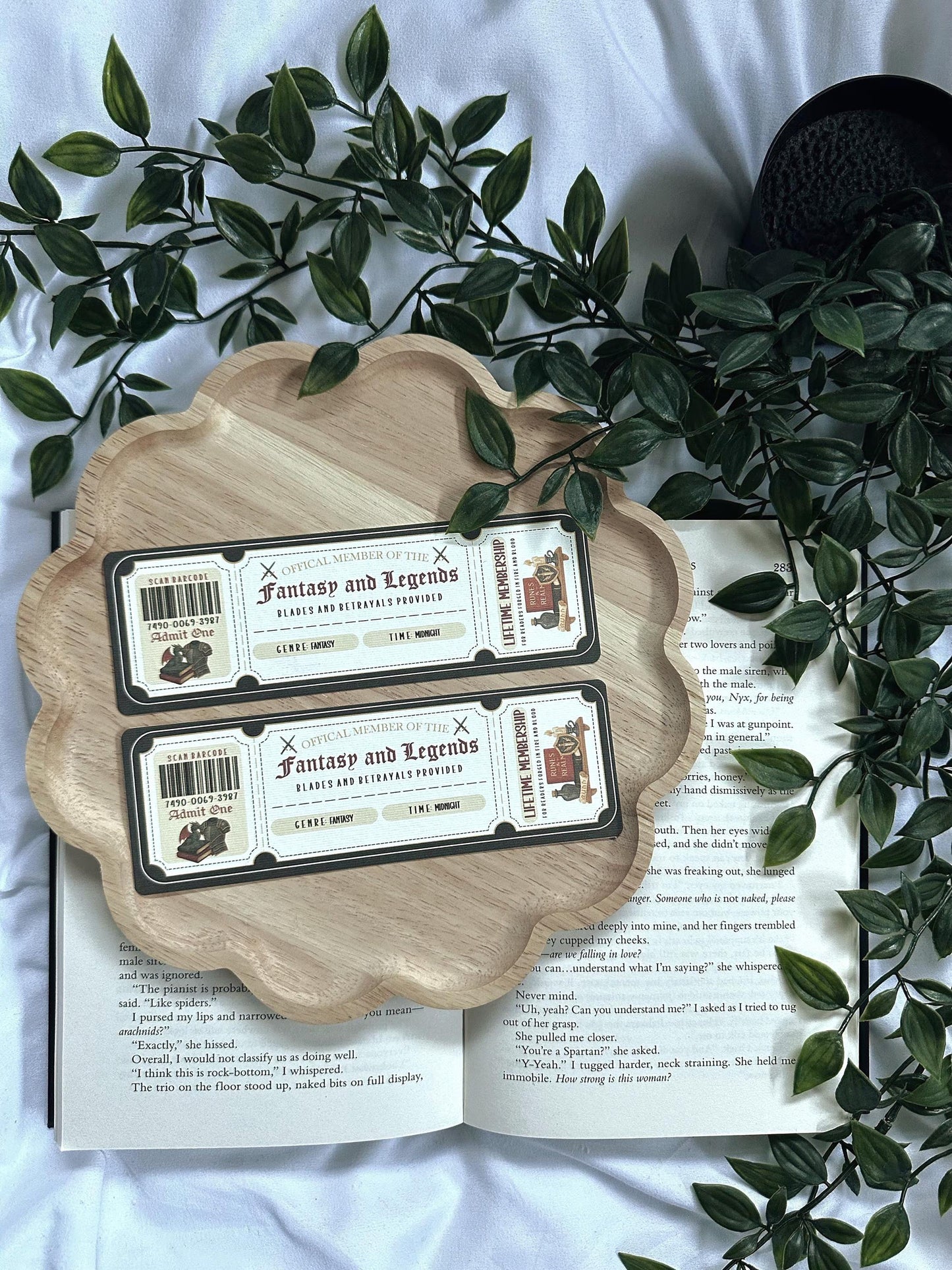 Genre Ticket-Style Bookmark