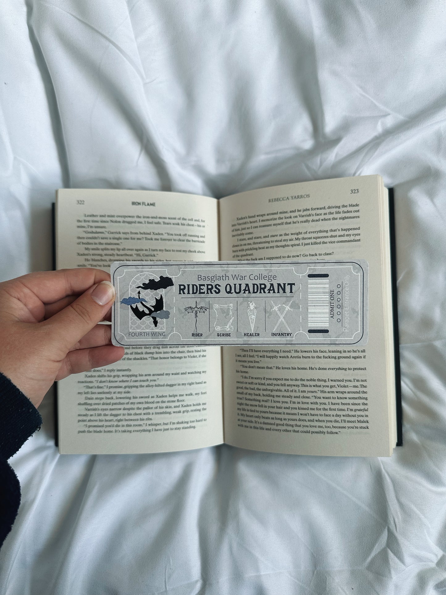 Fourth Wing Inspired Bookmarks