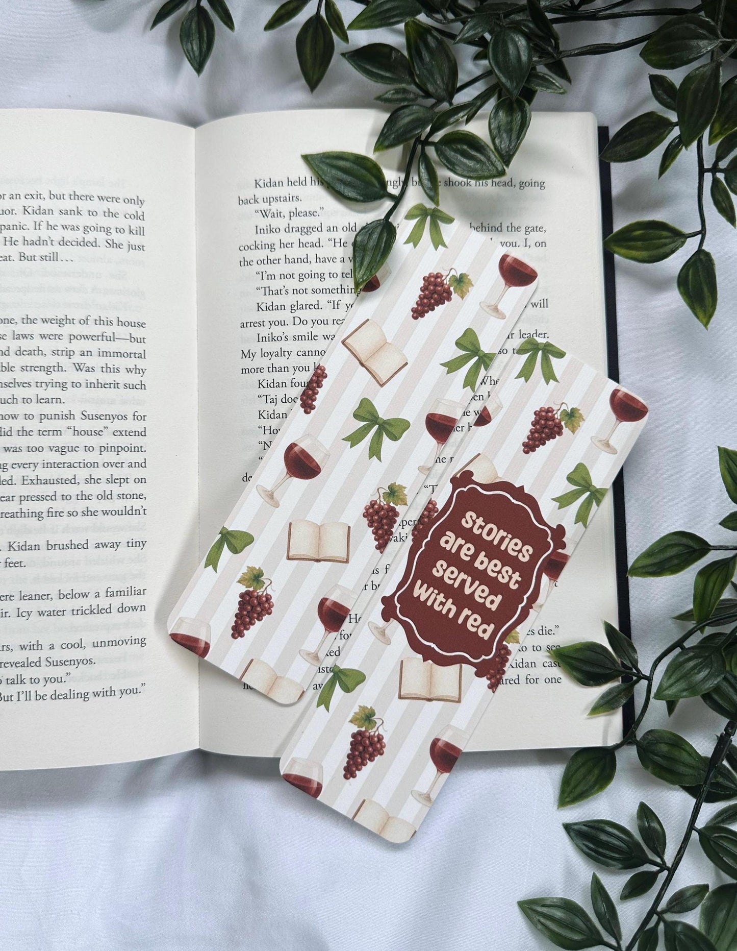 Wine and Dine Menu Bookmarks