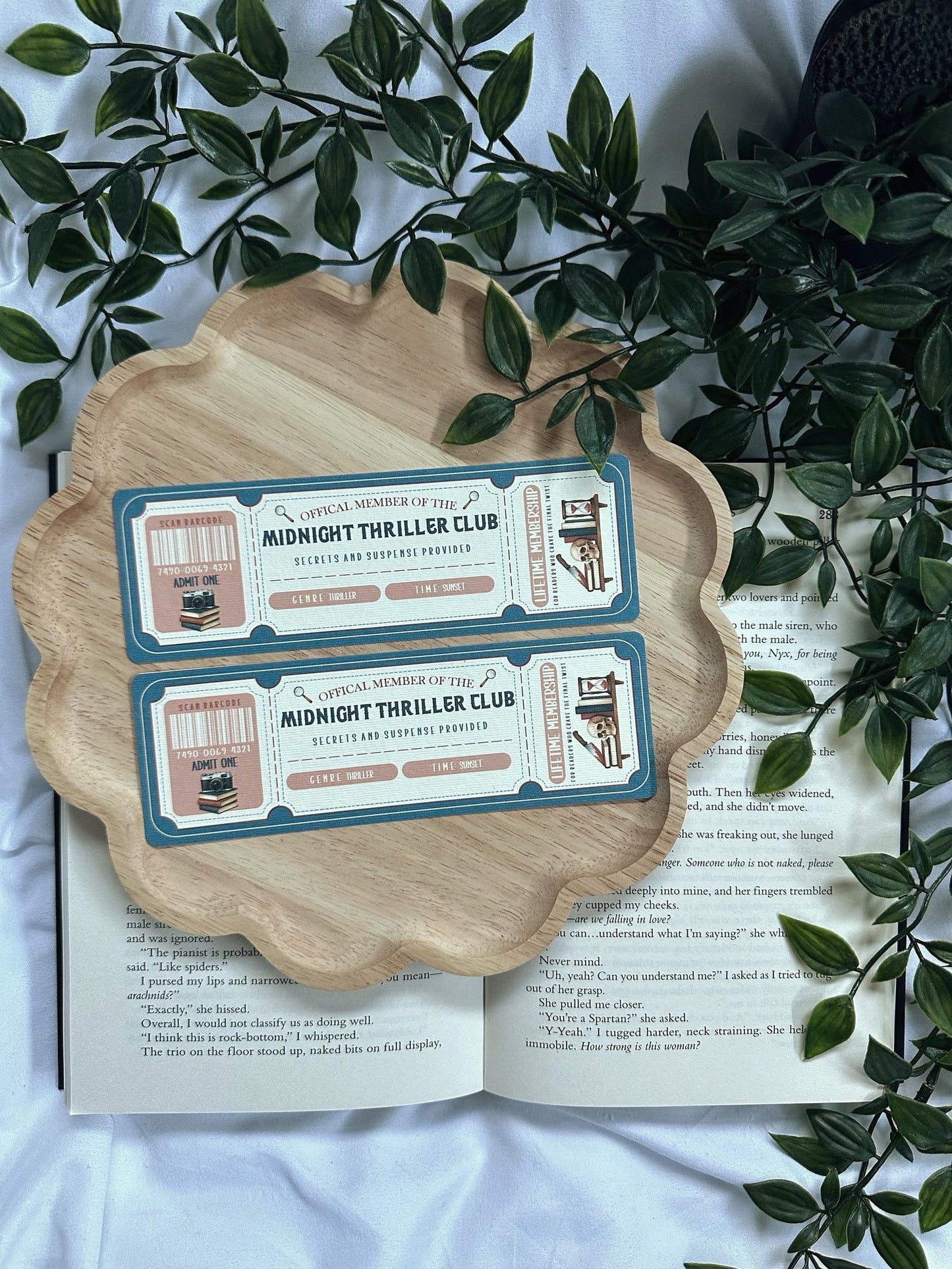Genre Ticket-Style Bookmark